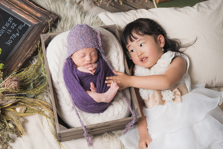 家族やきょうだいと一緒に撮影させていただきます。